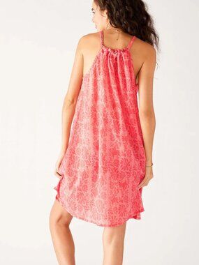NWT Mersea Coral Floral Burnout Swim Cover Up Dress Resort Wear